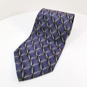Grateful Dead Purple Geometric Tie 100% Silk  Vintage 1996